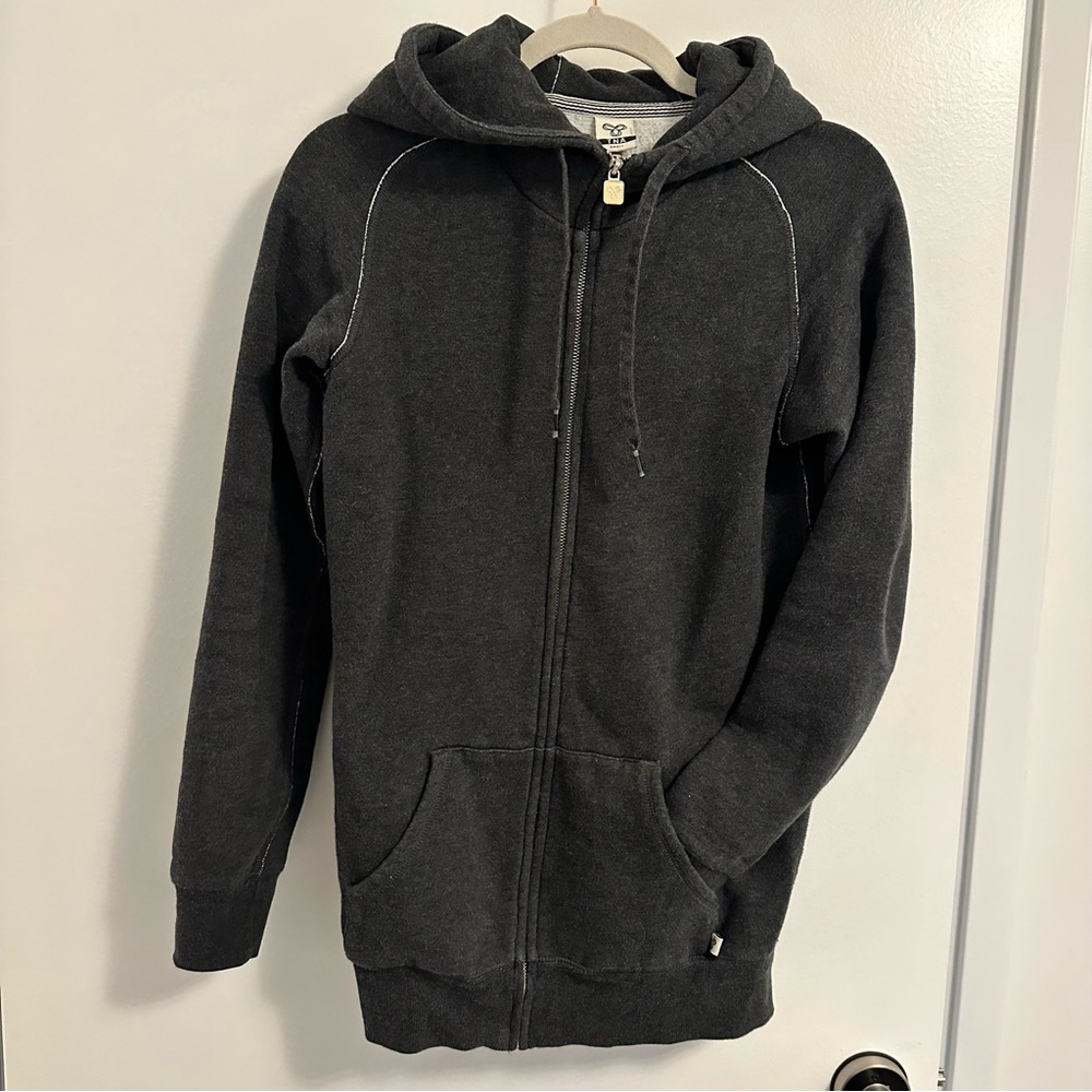 Aritzia | TNA Long Zip Up Hoodie | Grey | Small